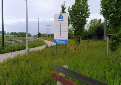 Signage on the F4 between Ghent and Antwerp